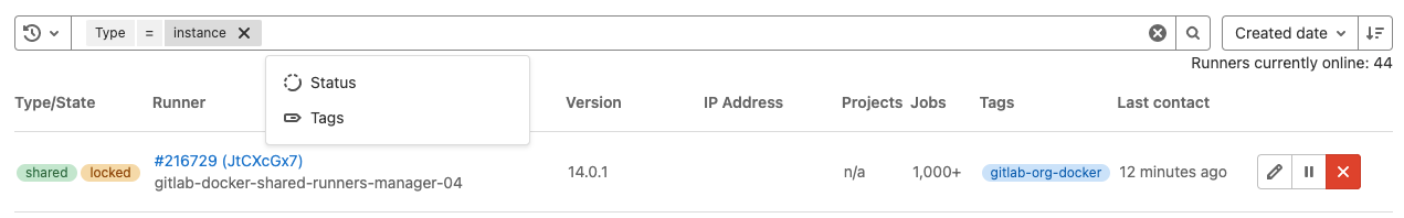 Index · Admin area · User · Help · GitLab