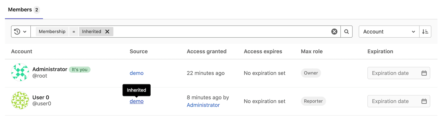 Index · Members · Project · User · Help · GitLab